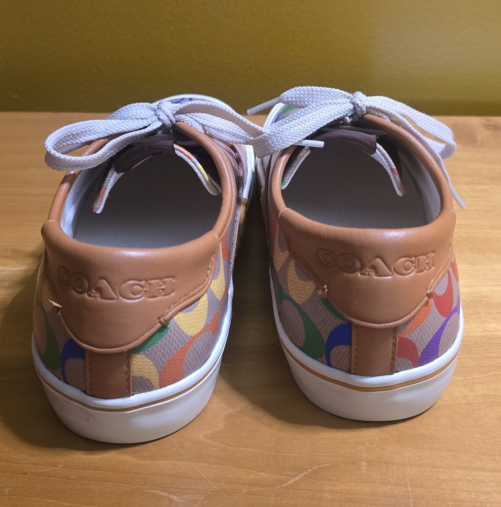 Coach City Sole Pride Multicolored Rainbow Sneakers Skate Shoes 7.5-8 - Picture 6 of 14